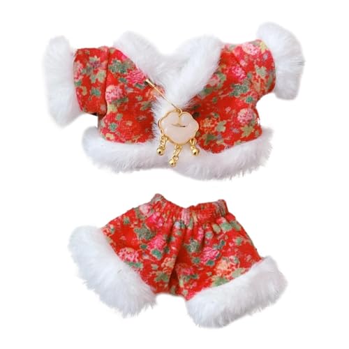 EHJRE Puppenkleidung Aus Baumwolle, Oberteil Und Hose, Puppenkleidung, Kostüm Zum Selbermachen Ihrer Puppe, Wintermantel, Hose, Anzieh Outfit für 17 cm, Ohne Schal EHJRE Puppenkleidung Aus Baumwolle, Oberteil Und Hose, Puppenkleidung, Kostüm Zum Selbermachen Ihrer Puppe, Wintermantel, Hose, Anzieh Outfit für 17 cm, Ohne Schal von EHJRE