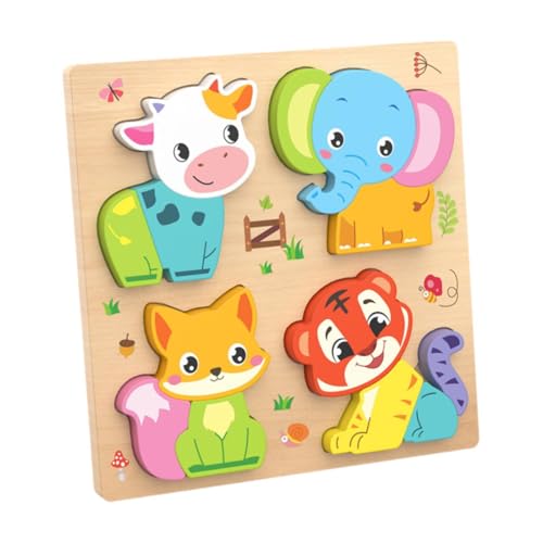 EHJRE Puzzles, Farben Und Formen, Kognitive Eltern Kind Interaktion, 3D Puzzle Spielzeug, Holzpuzzle für 1, 2 Und 3 Jährige, Geburtstagsgeschenk, Tier EHJRE Puzzles, Farben Und Formen, Kognitive Eltern Kind Interaktion, 3D Puzzle Spielzeug, Holzpuzzle für 1, 2 Und 3 Jährige, Geburtstagsgeschenk, Tier von EHJRE