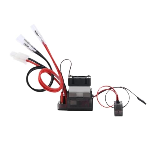 EHJRE RC Auto Gebürstet ESC ACCS Wasserdicht Gebürstet ESC mit Lüfterauto Boat Crawler von EHJRE