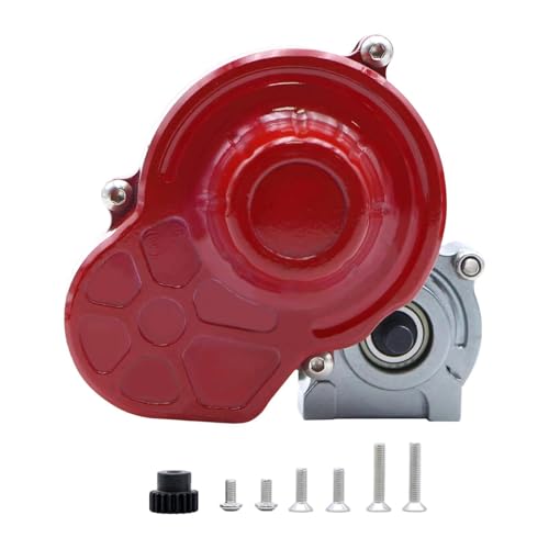 EHJRE RC Auto Getriebe Getriebe Fall Übertragung Box 1/10 Skala Schutzhülle für SCX10 II, Silber von EHJRE