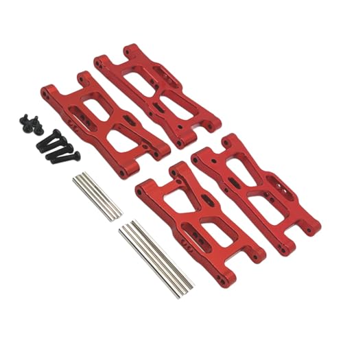 EHJRE RC Querlenker Ersatzteile Aluminiumlegierung für Wltoys 1/14 Maßstab 144001 144002, ROT von EHJRE