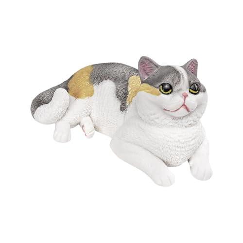 EHJRE Realistische Katzenfigur, Simulationskatzenfigur, Sammlung, Raumdekoration, Katzenkuchenaufsatz, Kätzchenspielzeug für Schreibtische, Terrasse, Bücher, Kalikokatze EHJRE Realistische Katzenfigur, Simulationskatzenfigur, Sammlung, Raumdekoration, Katzenkuchenaufsatz, Kätzchenspielzeug für Schreibtische, Terrasse, Bücher, Kalikokatze von EHJRE