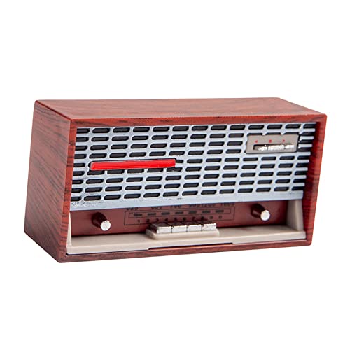 EHJRE Retro Grammophon Oder Phonographen, Miniatur Kassettenspieler: 12 Puppenhaus & Ob11 Puppenspielzeug, Dekor, Zubehör, Möbel, Dunkelrot von EHJRE