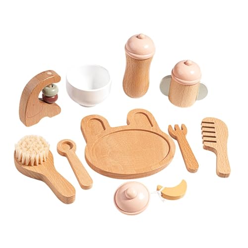 EHJRE Rollenspiel Set, Holzspielzeug, Passendes Rollenspiel, Simulation, Montessori Nachmittagstee Set für Kleinkinder Im Alter von 3 4 5 6 Mädchen, Baby-Spielzeug-Set EHJRE Rollenspiel Set, Holzspielzeug, Passendes Rollenspiel, Simulation, Montessori Nachmittagstee Set für Kleinkinder Im Alter von 3 4 5 6 Mädchen, Baby-Spielzeug-Set von EHJRE