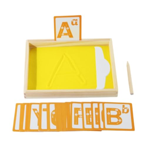EHJRE Sandkasten, Holzsandkästen für Kinder, Zum Nachzeichnen von Buchstaben, Alphabet, Lernspielzeug für Zeichnen Im Klassenzimmer, Kleinkin EHJRE Sandkasten, Holzsandkästen für Kinder, Zum Nachzeichnen von Buchstaben, Alphabet, Lernspielzeug für Zeichnen Im Klassenzimmer, Kleinkin von EHJRE