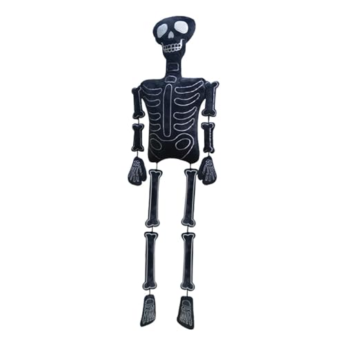 EHJRE Skelett-Plüschspielzeug, pädagogisches menschliches Skelett, Dekoration, Halloween-Dekoration für den Innenbereich, Schwarz EHJRE Skelett-Plüschspielzeug, pädagogisches menschliches Skelett, Dekoration, Halloween-Dekoration für den Innenbereich, Schwarz von EHJRE