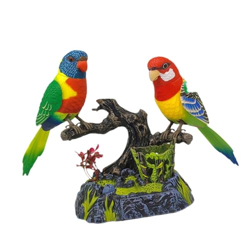 EHJRE Sprechende Papageien, Elektronisches Haustier, Büro Heimdekoration, Klangaktivierter Zwitschernder Vogel, Als Geschenk von EHJRE