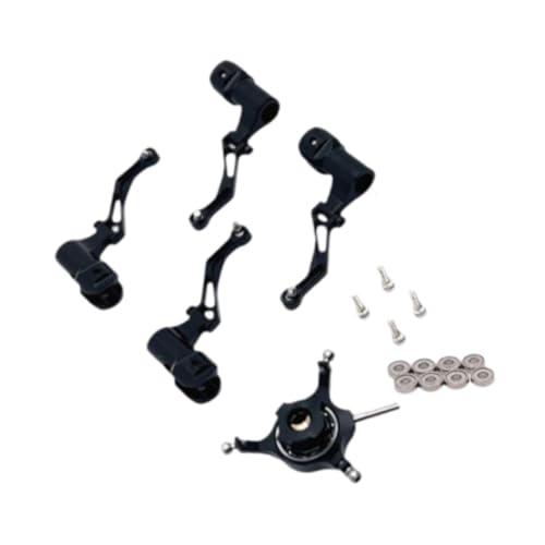 EHJRE Taumelscheibensatz für RC Helikopter, Blattclip Ersatz Kompatibel, Aluminium, K170, Schwarz EHJRE Taumelscheibensatz für RC Helikopter, Blattclip Ersatz Kompatibel, Aluminium, K170, Schwarz von EHJRE