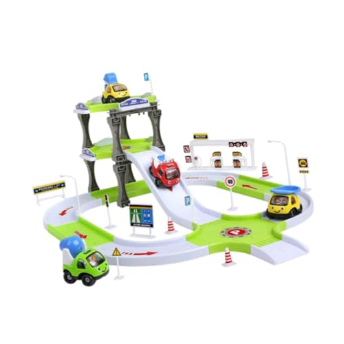 EHJRE Technisches Fahrzeug Spielzeugset, BAU LKW Spielzeug, Trägheits Spielzeugautos, Spur Parkplatz für Die Vorschule, GrÜn, 72x53x33cm EHJRE Technisches Fahrzeug Spielzeugset, BAU LKW Spielzeug, Trägheits Spielzeugautos, Spur Parkplatz für Die Vorschule, GrÜn, 72x53x33cm von EHJRE