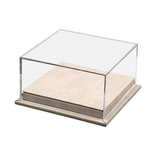 EHJRE Vitrine für Spielzeugautos Im Maßstab 1:64, Staubdichtes Schaufenster Zubehör für Die Inneneinrichtung, Tragbar, Vielseitig Einsetzbar, Durchs, Beige von EHJRE
