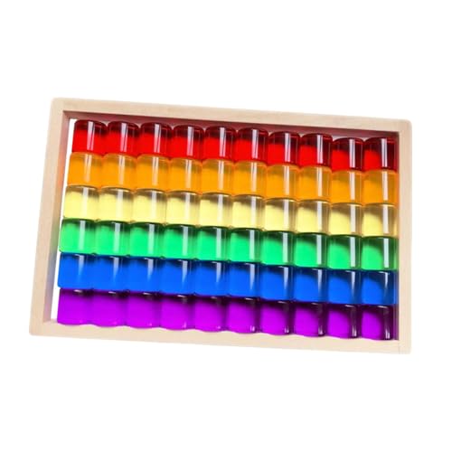 EHJRE Würfelblöcke Set Regenbogen Edelstein Würfel Stapelspielzeug für Kleinkinder Geburtstagsgeschenk EHJRE Würfelblöcke Set Regenbogen Edelstein Würfel Stapelspielzeug für Kleinkinder Geburtstagsgeschenk von EHJRE