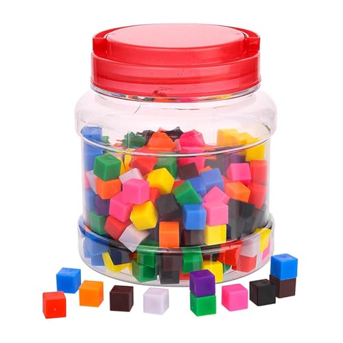 EHJRE Zentimeterwürfel, Sortierspielzeug, Manipulatives, 1 cm große Mathe-Würfel für Klassenzimmer, Familienhandwerk, 300 Stück EHJRE Zentimeterwürfel, Sortierspielzeug, Manipulatives, 1 cm große Mathe-Würfel für Klassenzimmer, Familienhandwerk, 300 Stück von EHJRE