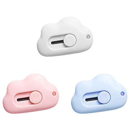 3 Pcs Mini Cutter Messer Mini Cloud Utility Messer Box Cutter Einziehbarer Brieföffner Edelstahl Paketöffner Einziehbarer Cutter Papierschneideröffner Für Briefkasten 3 Pcs Mini Cutter Messer Mini Cloud Utility Messer Box Cutter Einziehbarer Brieföffner Edelstahl Paketöffner Einziehbarer Cutter Papierschneideröffner Für Briefkasten von EHOTER