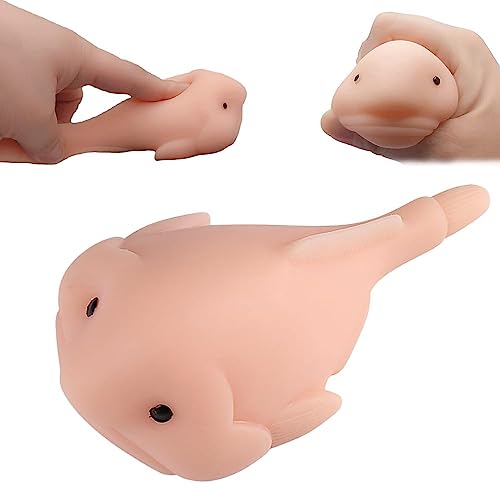 Blobfish Toy Stress Spielzeug Blobfish Toy Quetschspielzeug Stressbälle Süßes Rosa Blobfish Toy Badespielzeug zur Sensorischen Entlastung für Kinder Erwachsene Geschenk von EHOTER