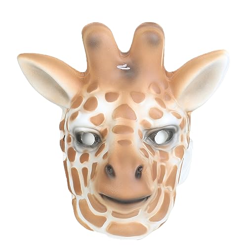 EHOTER Halloween Maske Cosplay Maskerade Maske Tiermaske Cosplay Zubehör Karneval Party Requisiten Halloween Horror Gruselig Dekoration für Party Festival Club (Giraffe) von EHOTER