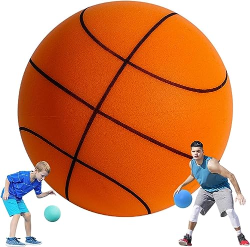 EHOTER Silent Basketball Unbeschichteter Schaumstoffball Trainings Größe 7, 5, 3 Mini Softball Leiser Ball Trainingsschaumball Mute Bouncing Ball für Indoor Outdoor (Orange,7) EHOTER Silent Basketball Unbeschichteter Schaumstoffball Trainings Größe 7, 5, 3 Mini Softball Leiser Ball Trainingsschaumball Mute Bouncing Ball für Indoor Outdoor (Orange,7) von EHOTER