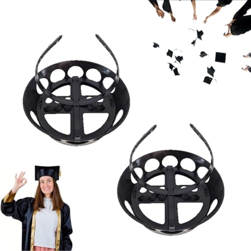 EHOTER Verstellbarer Huthalter für Abschlusskappe, Kopfband, 2024, sichern Sie Ihre Abschluss-Kappe und Ihre Frisur, verstellbarer Huthalter (2 Stück A2) von EHOTER
