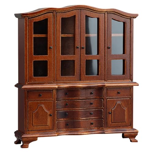 1/12 Dollhouses Miniatur Displayschrank Mit Funktionaler Schubladen Tür Seitenschrank Dollhouses Möbel Für Realistisches Spiel von EHZBRCN