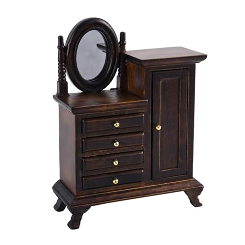 1:16 Puppenhauskommissionskabinett Und Vintage Eitelkeitstisch Holz Miniaturmöbel Für Realistische Schlafzimmer Setups 1:16 Puppenhauskommissionskabinett Und Vintage Eitelkeitstisch Holz Miniaturmöbel Für Realistische Schlafzimmer Setups von EHZBRCN