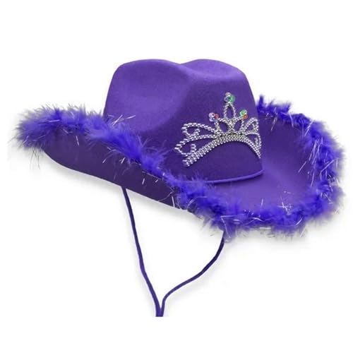 EHZBRCN Bachelorette Party Cowgirl Mütze Braut Flach Top Schöne Brautdusche Cowboy Mädchen Carnivals Party Fotoshootings Kappe von EHZBRCN