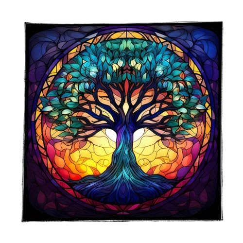 EHZBRCN Kreise Baummuster Astrologie Tischdecke Tarots Göttliche Tischdecke Altars Stoff Göttlichkeit Brettspiel Accessoire von EHZBRCN