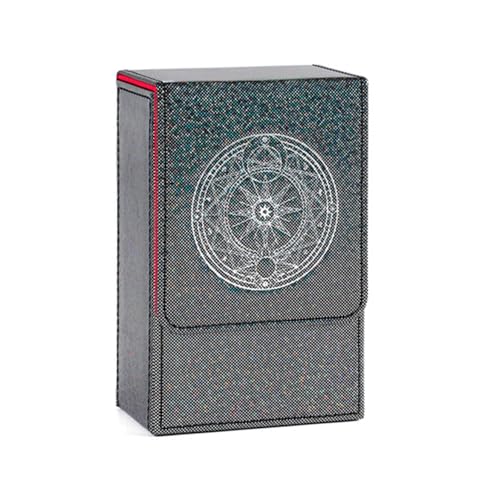 EHZBRCN PU Leder Tarot Karten Aufbewahrungskoffer Tragbarer Tarotkartenbox Wahrsacher Aufbewahrungskoffer Sun Moon Card Containerbeutel von EHZBRCN