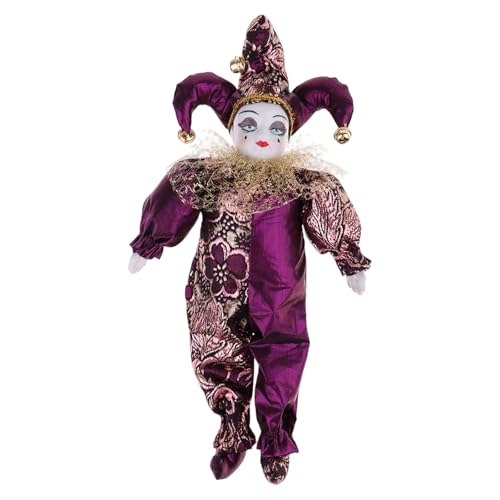 EHZBRCN Posiable Clown Puppet Doll Mit Keramikkopf Festival Kostüm Zum Geburtstag Neujahrsdekoration Für Alle Alterserhäuser Keramik Clown Für Sammler EHZBRCN Posiable Clown Puppet Doll Mit Keramikkopf Festival Kostüm Zum Geburtstag Neujahrsdekoration Für Alle Alterserhäuser Keramik Clown Für Sammler von EHZBRCN