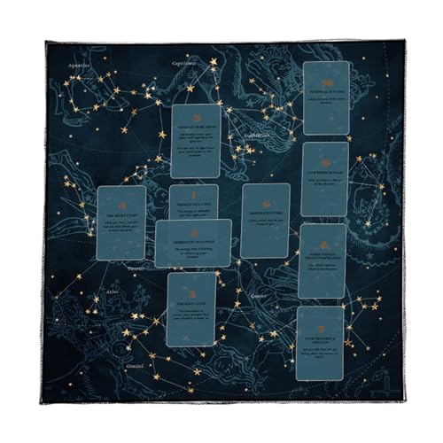 EHZBRCN Stoffkartentisch Karten Tuch Wandtee Leseberichtung Tarotkarte Tischdecke Altäre Stoff Einfach Zu Bedienen EHZBRCN Stoffkartentisch Karten Tuch Wandtee Leseberichtung Tarotkarte Tischdecke Altäre Stoff Einfach Zu Bedienen von EHZBRCN