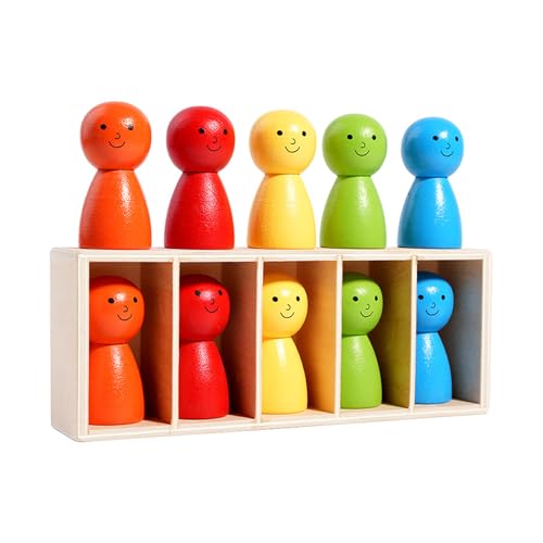Farbübereinstimmende Pädagogische Hölzerne Puzzlespielzeug Für Babys Sichere Materialien Kognitive Entwicklung Lernaktivität Spiel Kleinkind Farbkognitive Bildungsspielzeug von EHZBRCN