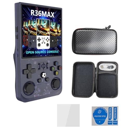 Open Source R36max 4inch Bildschirm Handheld Videospiel Konsole Linux Pocket Game Player Kinder Geschenk Video Player von EHZBRCN