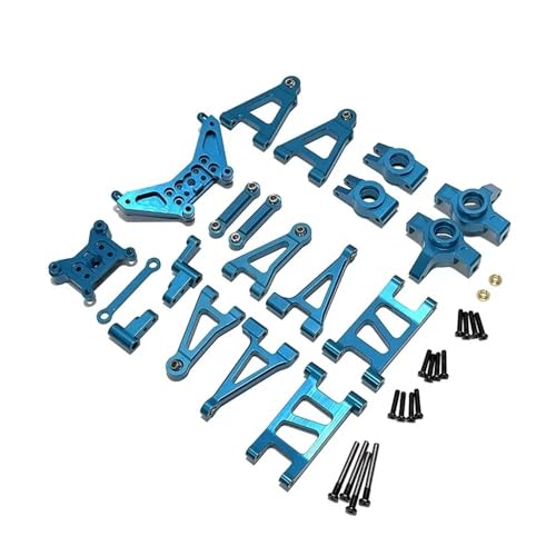 EHxCUF 1/14 RC Lenkblock Hinterradnaben Montage Upgrade Teile kompatibel mit 14301 14302 Modellen(Blue) von EHxCUF