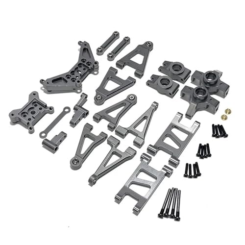 EHxCUF 1/14 RC Lenkblock Hinterradnaben Montage Upgrade Teile kompatibel mit 14301 14302 Modellen(Titanium) von EHxCUF