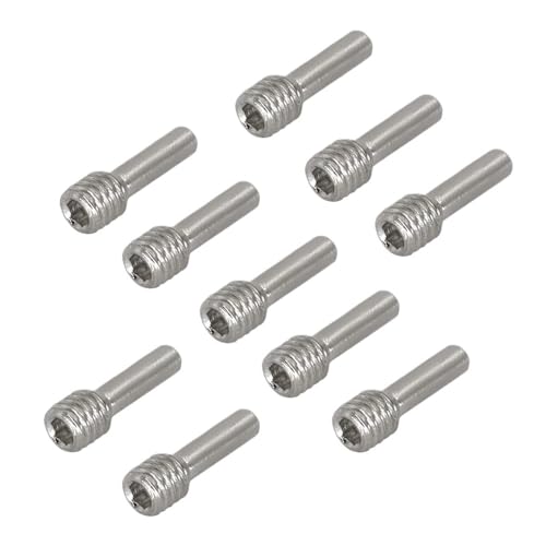 EHxCUF 10-teiliges M3 M4 12-mm-Schraubenset Kompatibel mit vordere und hintere Stoßstangen und Mittelachsschrauben, kompatibel mit 1/10 Crawler RC-Automodellen(10PCS M4) von EHxCUF