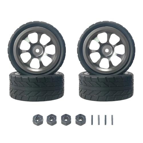 EHxCUF 14301 14303 RC Auto Metall Radnabe Reifen Stecker Ersatzteile kompatibel mit Upgrade(Titanium) von EHxCUF