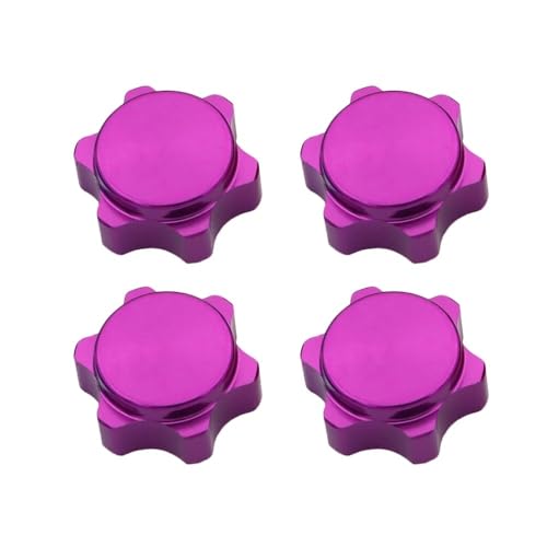 EHxCUF 17-mm-Aluminium-Radnabenmutter-Staubschutz, kompatibel mit Upgrade-Teilen Kompatibel mit RC-Buggys und Hobby-Autos im Maßstab 1:8(Purple) von EHxCUF