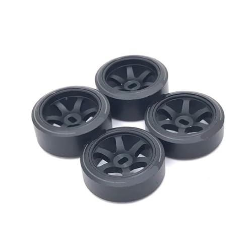EHxCUF 25-mm-Drifträder Kompatibel mit RC-Autos im Maßstab 1:28, kompatibel mit K969 K979 K989 K999 P929 P939 284131 IW04M IW02 RM02 RM03 DGAWD-Q-Teile(Black) von EHxCUF