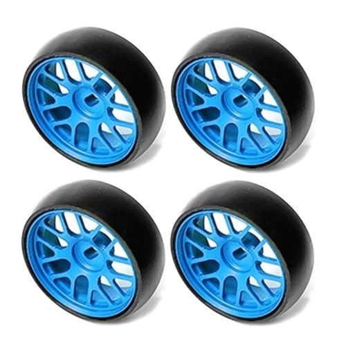 EHxCUF 26,5 mm Metallfelgenreifen, kompatibel mit 284131 K969 K979 K989 -Z 1/28 RC Cars Gelb(Blue) von EHxCUF