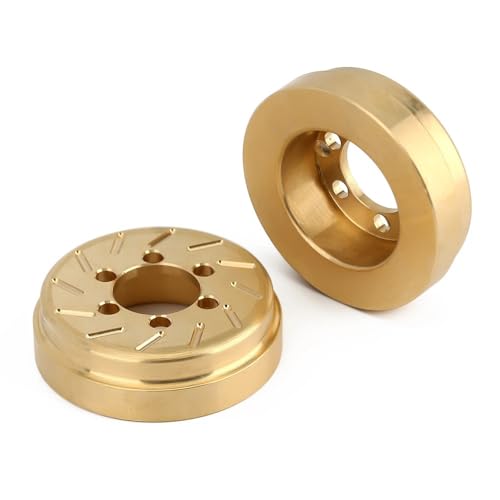EHxCUF 2PCS 63g Messing Rad Internes Gegengewicht Kompatibel mit 1,9 2,2 Zoll Felgen Kompatibel Mit RC Crawler Autos TRX6 VS4-10 90046(2PCS) von EHxCUF