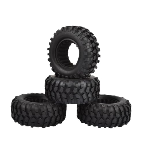 EHxCUF 4 Stück 1,9 Gummi-Raupenreifen Räder Kompatibel mit 1/10 RC Kletterfahrzeug kompatibel mit 90047 Pro GEN8(5500006) von EHxCUF
