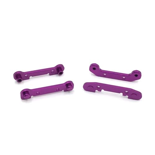 EHxCUF 4 Stück Metallverstärkte Schwinge Kompatibel mit 1/12 124018 124019 und 1/14 144001 144010 kompatible RC-Autoteile(Purple) von EHxCUF
