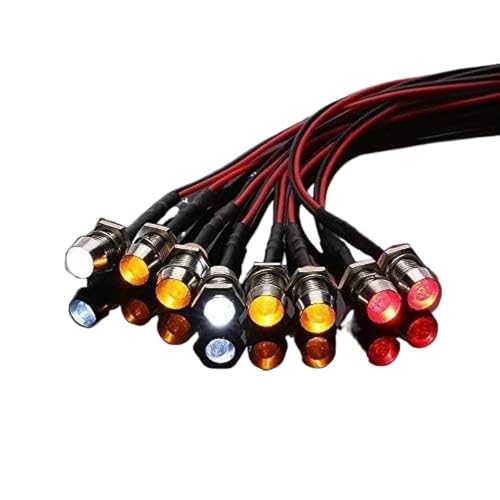 EHxCUF 4- oder 8-teiliges RC-LED-Lichtset, kompatibel mit Scheinwerfer- und Rücklicht-Set Kompatibel mit RC-Autos im Maßstab 1:10 und 1:8(8PCS) von EHxCUF