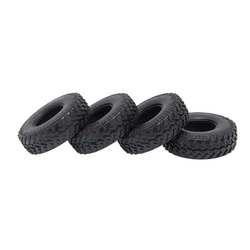 EHxCUF 4PCS 48mm weiche Gummiradreifen kompatibel mit 1/24 RC Crawler Cars Upgrade-Teilen(A-48MM) von EHxCUF