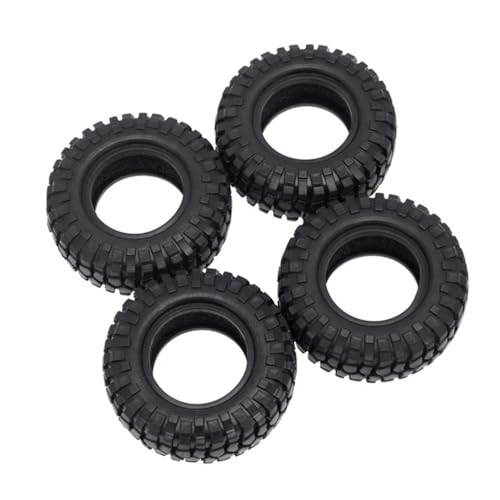 EHxCUF 4PCS 48mm weiche Gummiradreifen kompatibel mit 1/24 RC Crawler Cars Upgrade-Teilen(B-53MM) von EHxCUF