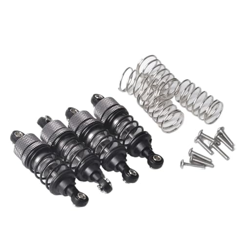 EHxCUF 4PCS Aluminium Stoßdämpfer kompatibel Kompatibel mit RC On Road Drift Racing Autos TT02 TT01 M05 1/10 Skala(Light Grey) von EHxCUF
