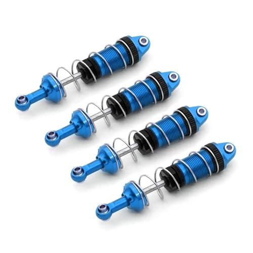 EHxCUF 4PCS Metall Stoßdämpfer Kompatibel Mit Öl Hydraulische Kompatibel mit RC Autos H16 16207 144001 144002 144010 124019 124017 MN128 MN86 G500 Teile(Blue) von EHxCUF
