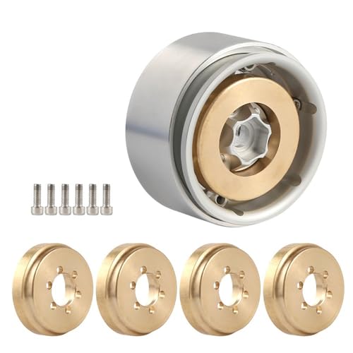 EHxCUF 4PCS robuste interne Radgewichte aus Kupfer, kompatibel mit Messingblöcken Kompatibel mit 1/10 RC-Autos EHxCUF 4PCS robuste interne Radgewichte aus Kupfer, kompatibel mit Messingblöcken Kompatibel mit 1/10 RC-Autos von EHxCUF