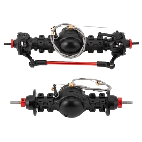 EHxCUF CNC-Metall-Vorder- und Hinterachsdifferential-Upgrade-Zubehör Kompatibel mit kompatible 1/14 RC Trailer Tow Drag(Front and Rear) von EHxCUF