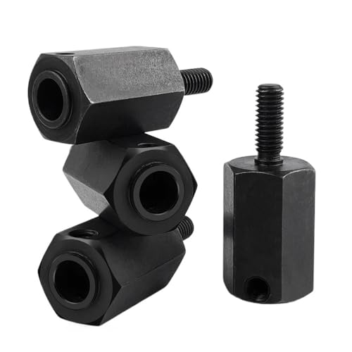 EHxCUF Erweiterter Kupplungsadapter, 20 mm breiterer Radachsen-Sechskant, kompatibel mit SCX6 AXI05000 1/6 RC Crawler-Autoteilen von EHxCUF