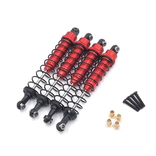 EHxCUF Externes Feder-Hydraulikstoß-Upgrade, kompatibel mit MN-999 1/10 RC-Autoteile, Metall-Upgrade(RED) von EHxCUF