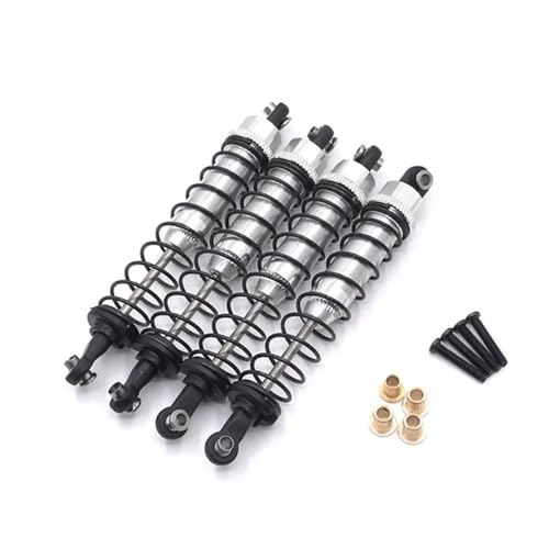 EHxCUF Externes Feder-Hydraulikstoß-Upgrade, kompatibel mit MN-999 1/10 RC-Autoteile, Metall-Upgrade(Silver) von EHxCUF